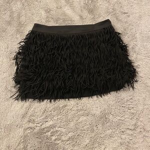 Express fringe mini skirt, size 4
